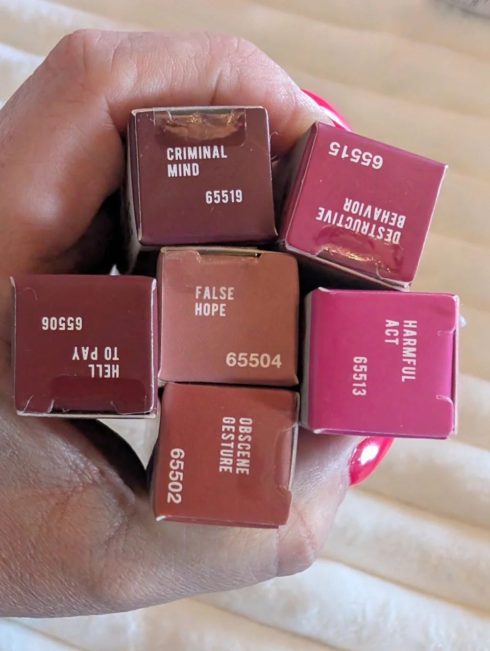 Rude Notorious Liquid Lip Color 6pc Set Matte Lipstick Bundle NEW 💋